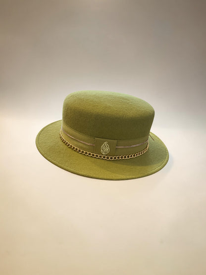 Canotier chaîne dorée logo Nahman