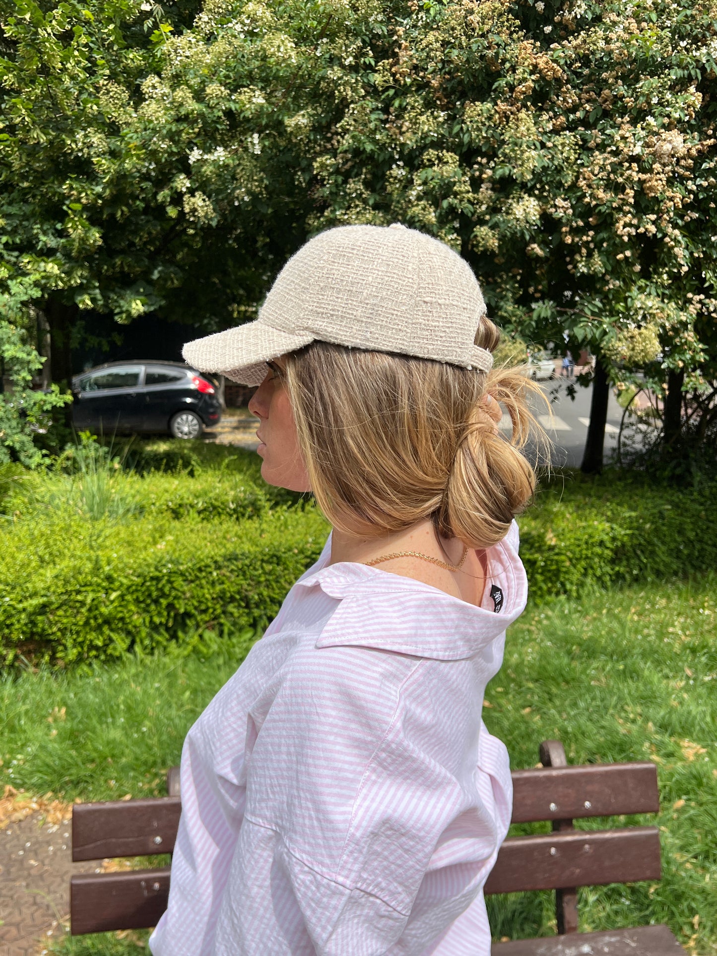 Casquette en tweed, Tess Atelier