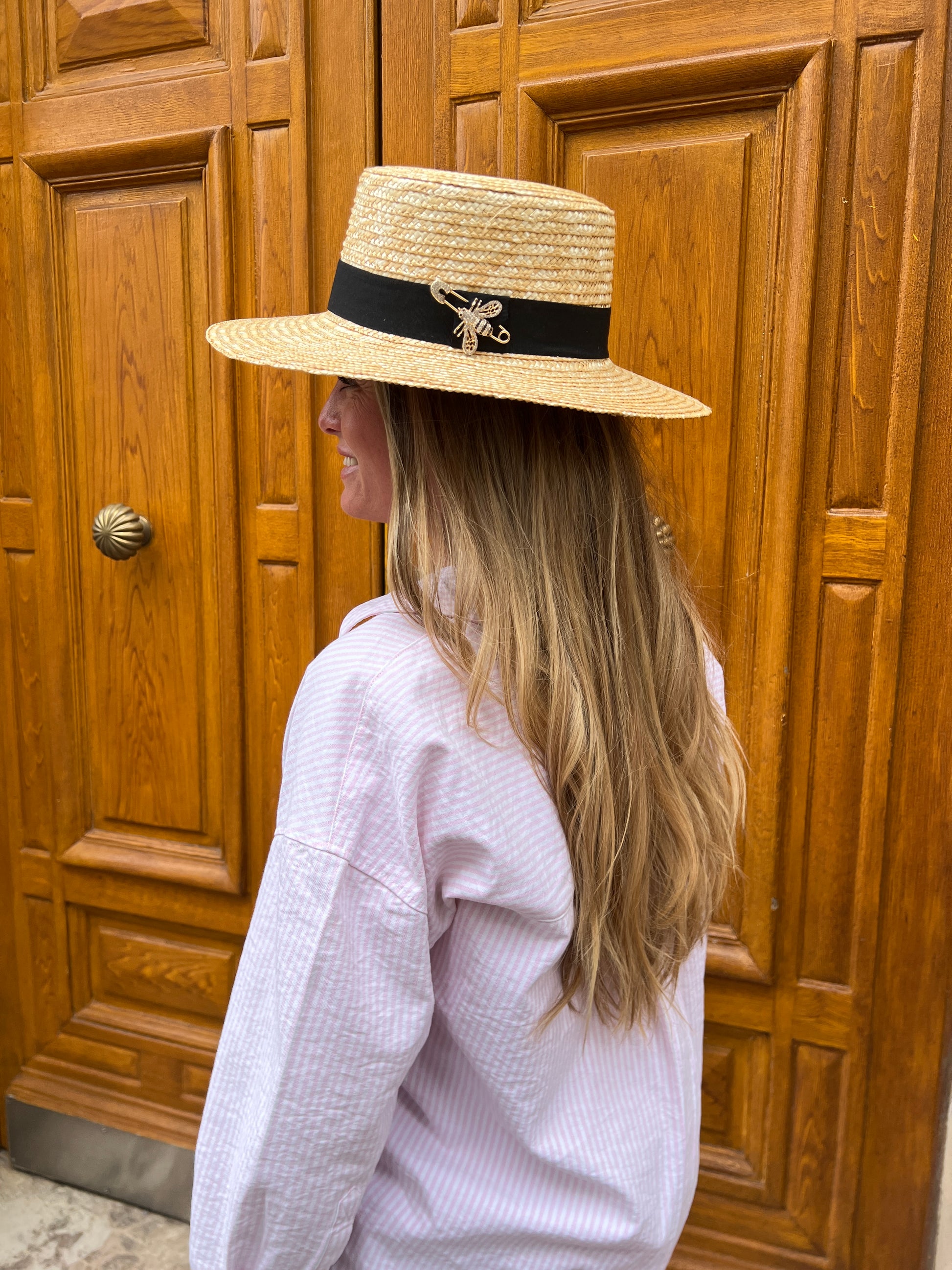 Canotier en paille à grand bord, Tess Atelier