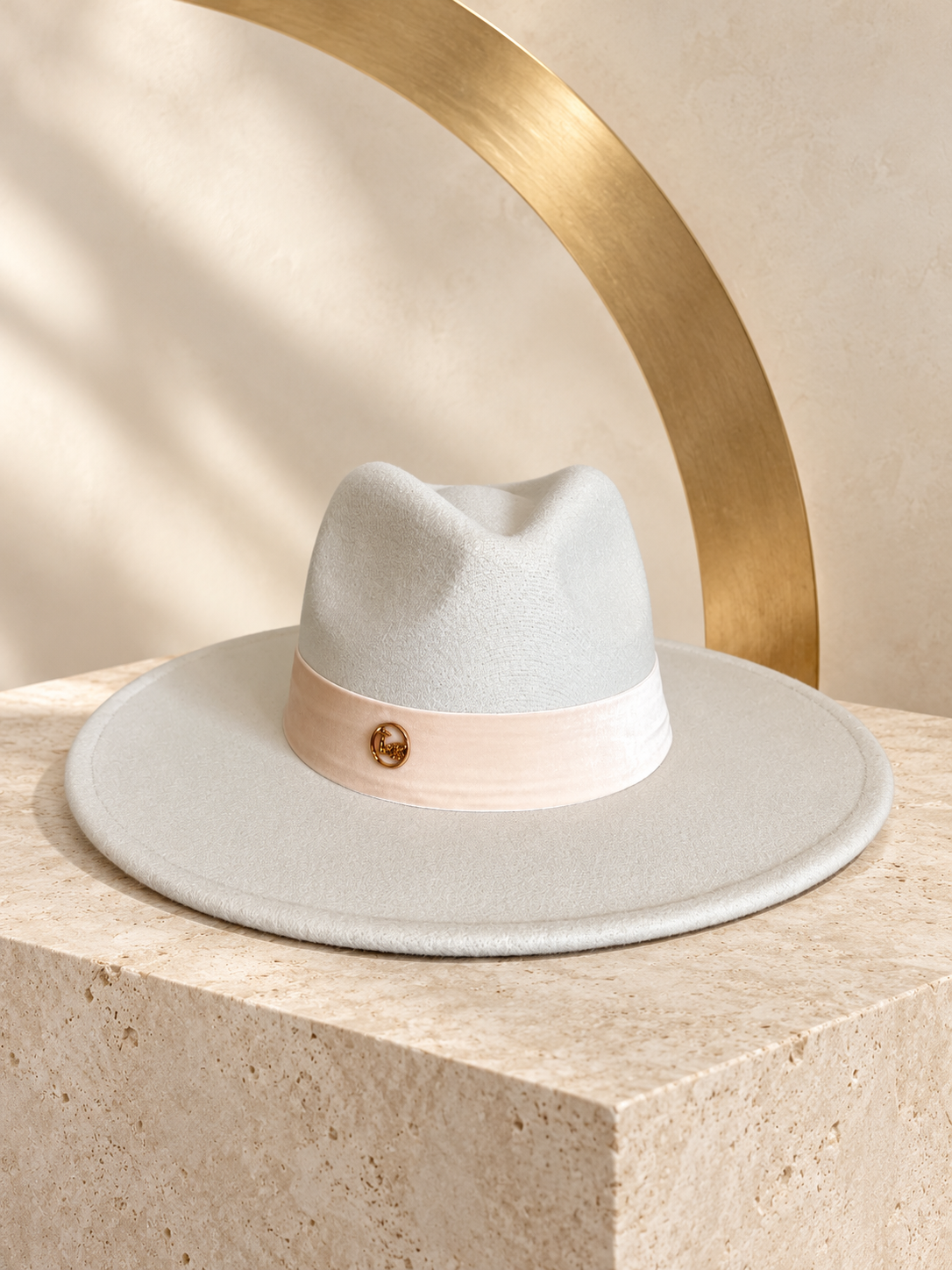 Fedora bande velours