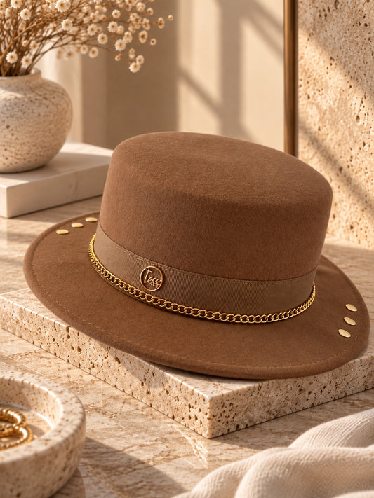 Canotier chaîne x rivet doré