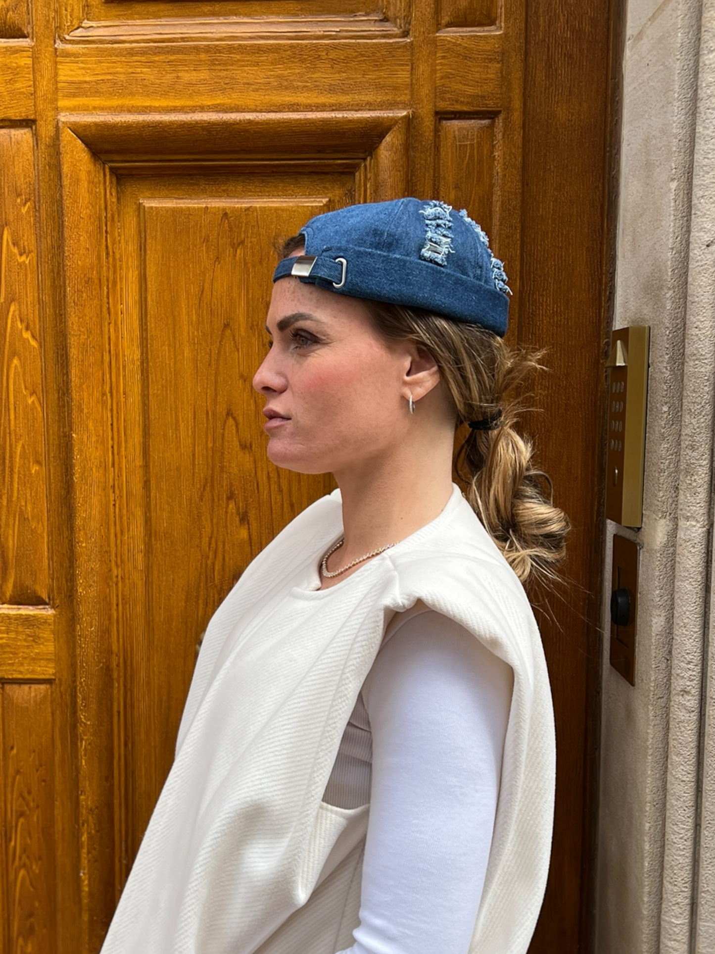 Docker déchiré en jean